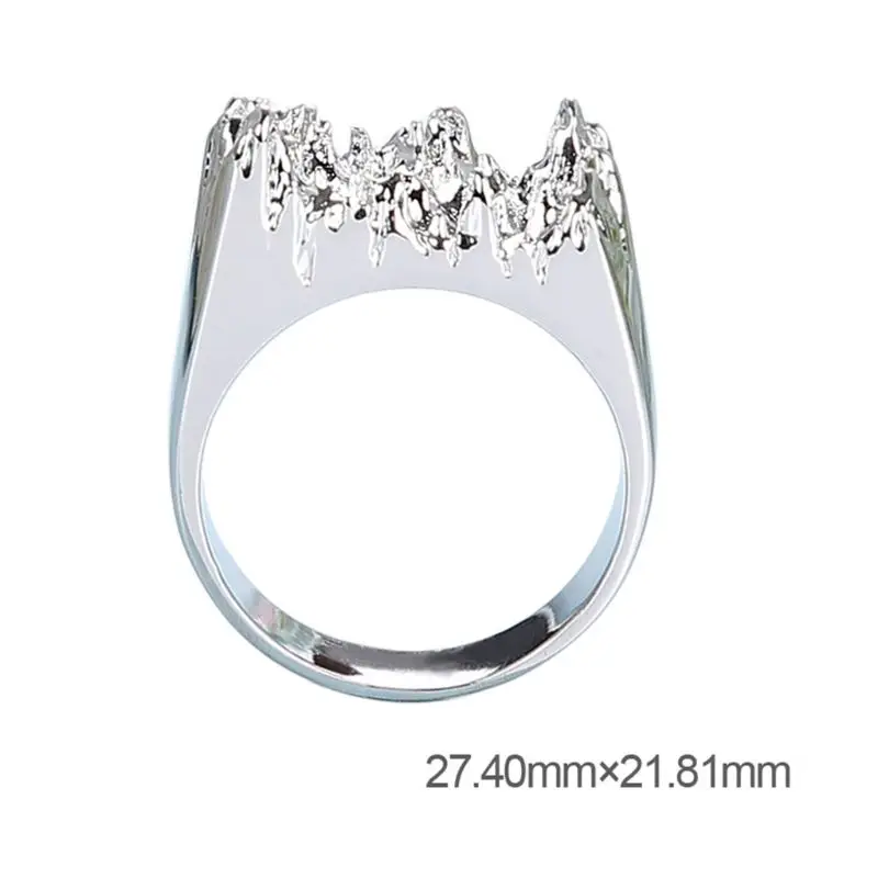 

3 Pcs/set UV Crystal Epoxy DIY Ring Silicone Mold Broken Mountain Modeling Creative Handmade Material