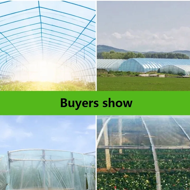 Thicken 0.08mm 1m Width PE Plastic Rainproof Mulch Garden Greenhouse Film Succulent Plants Cover Transparent Thermal Membrane
