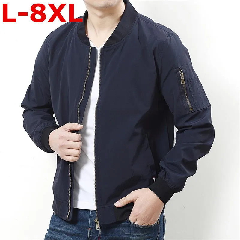Бомбер мужской с нашивками пилотная куртка большого размера двусторонняя тонкая