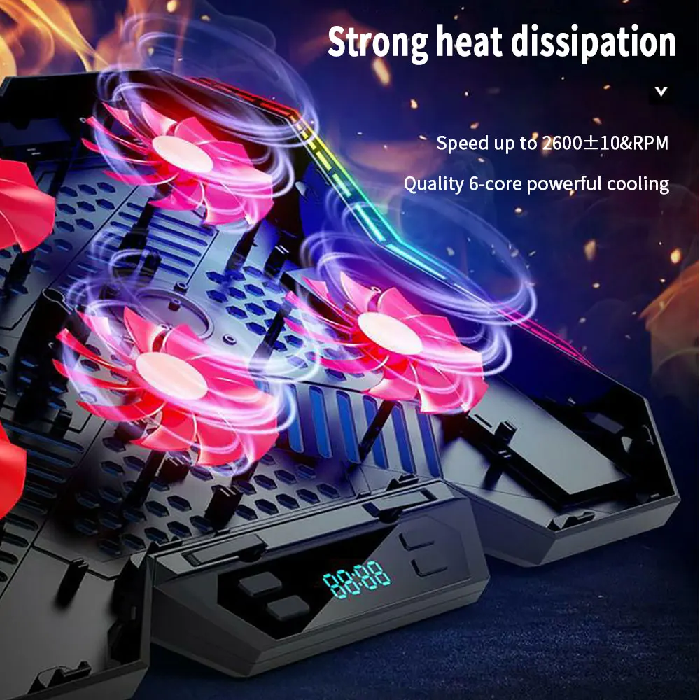 TISHRIC Bingmo 6 RGB Notebook Radiator Laptop Cooler Cooling Stand/Bracket/Holder Stand Base | Компьютеры и офис
