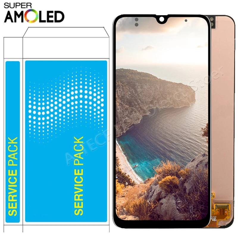 Оригинальный AMOLED A30 жк дисплей для Samsung Galaxy с рамкой сенсорный экран в сборе A305/DS
