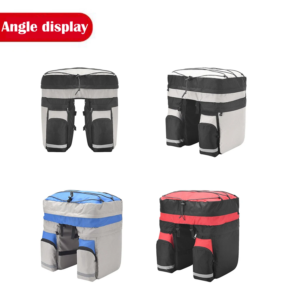 

60L MTB Bike Bags Waterproof Cycling Bag Mountain Road Back Seat Double Side Bike Saddle Rack Trunk Bags Luggage Carrier Bag