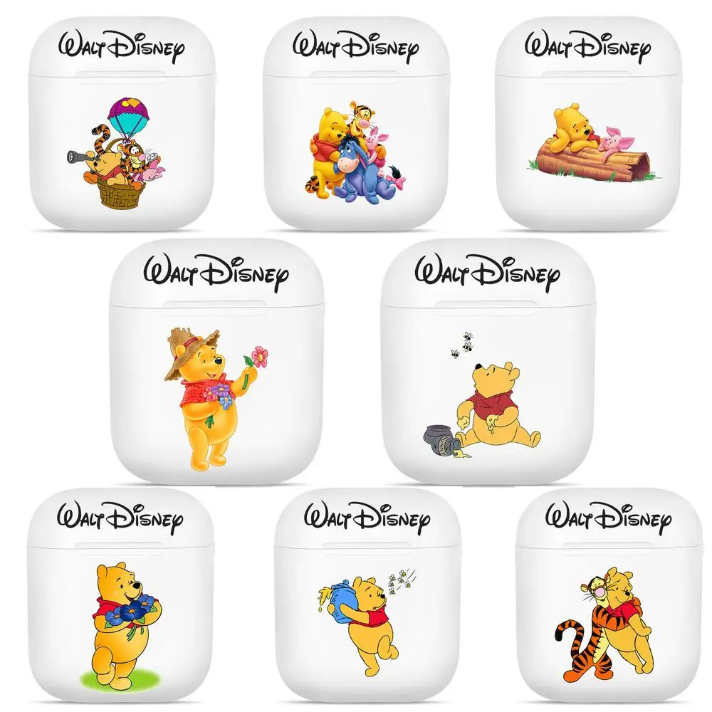

Disney Cartoon Pooh For Apple Airpods 1/2 Cases Protective Bluetooth Wireless Earphone Cover For case Cases pro