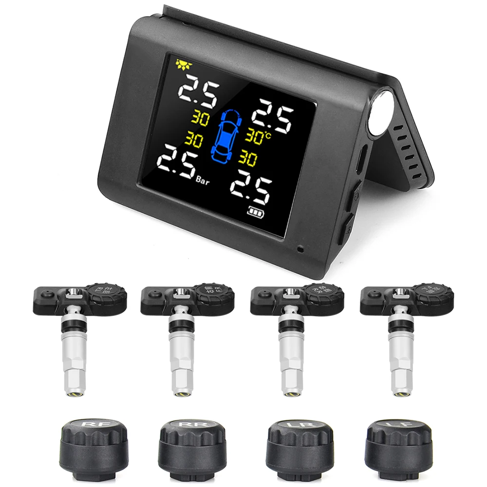 Автомобильная система контроля давления в шинах с светодиодный дисплеем режиме