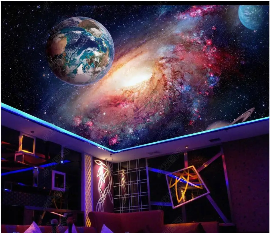 Настенные 3D обои на заказ с изображением потолка фрески zenith HD большое