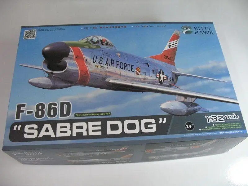 Модель в сборе Kitty Hawk 32007 1/32 F 86D Saber Dog|Наборы для сборки моделей| |