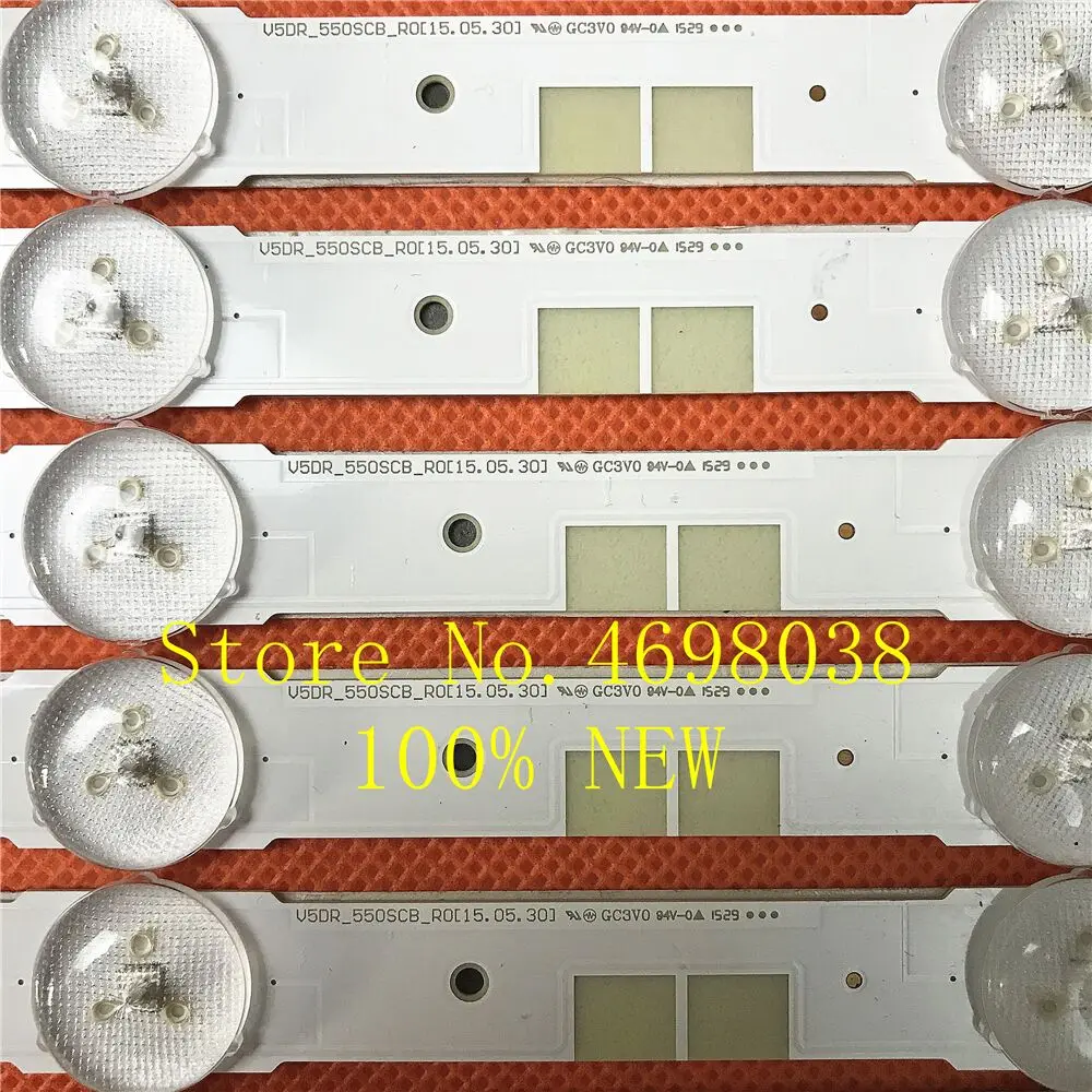 Newl Kit 18 шт. Светодиодная лента подсветки для Samsung UE55JU6800K UE55JU6870U V5DR_550SCA_R0 V5DR_550SCB_R0 BN96