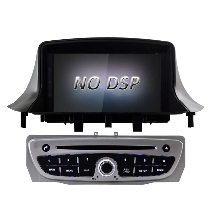 Silver LJDA Android 9.0 Car DVD Player For Megane 3 Fluence 2009- Multimedia GPS Navigation WIFI 1 Din Car Radio Stereo 4G+64G DSP - Цвет: Silver