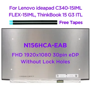 15 6 laptop lcd screen n156hca eab c2 c4 lp156wfc spd1 spd2 for lenovo s540 15 c340 15 flex 15iml thinkpad l15 t15p gen 1 30pin free global shipping