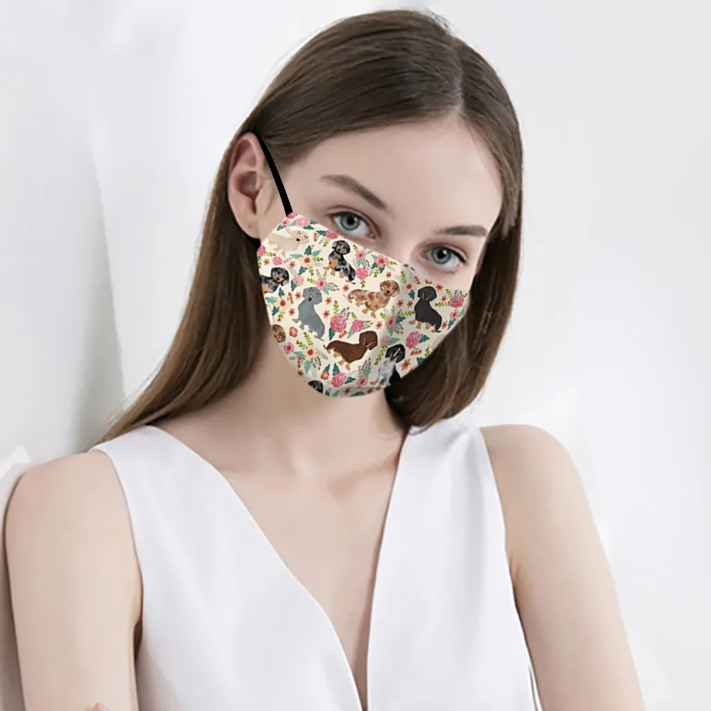 1 шт. маска для лица с принтом мужчин и женщин | Аксессуары одежды