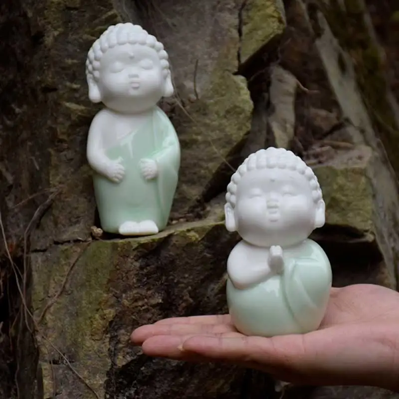 Статуя Будды буддийская статуэтка маленькая скульптура орнамент ручной работы