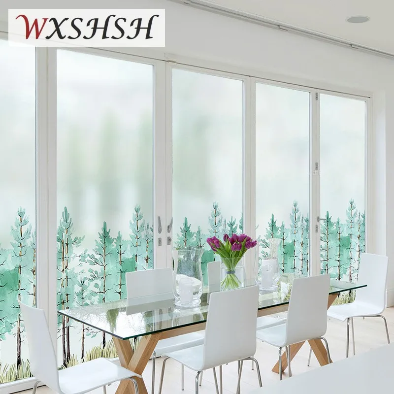 

Статическая липкая оконная пленка по индивидуальному размеру, декоративная фотопленка для спальни, ванной, кухни, гостиной