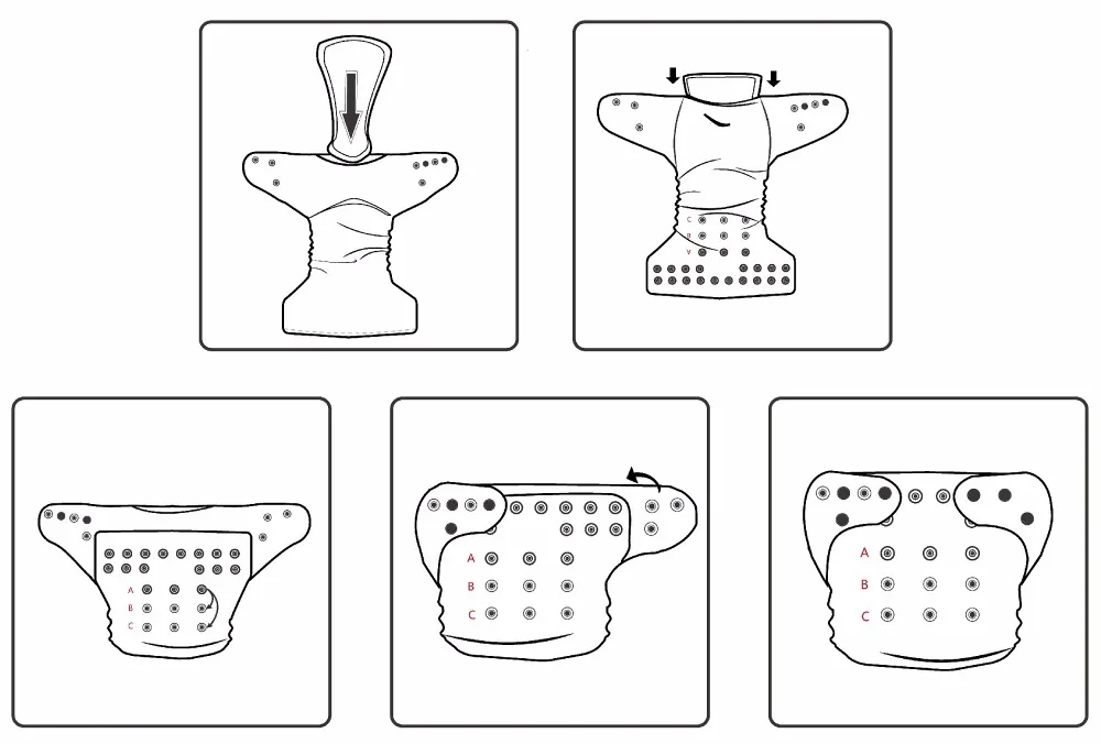 Немного новинка детская одежда Подгузники крышка черные и белые один размер