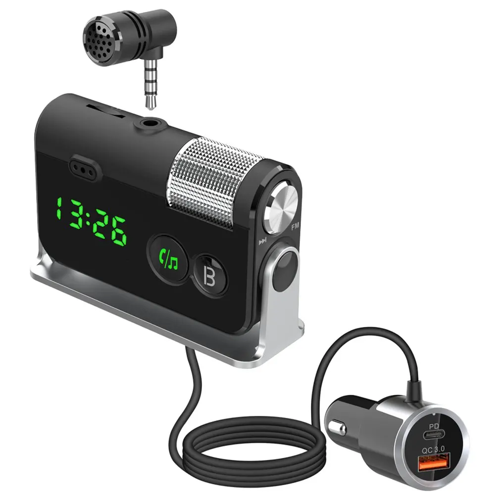 Car Kit FM Transmitter MP3 Player Lossless TF Music Play PD18W QC3.0 Fast Charge Noise Reduction Call |