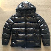 men winter down jacket hooded coat short fashion parka thicken outerwear black couples high quality luxury brand male clothing