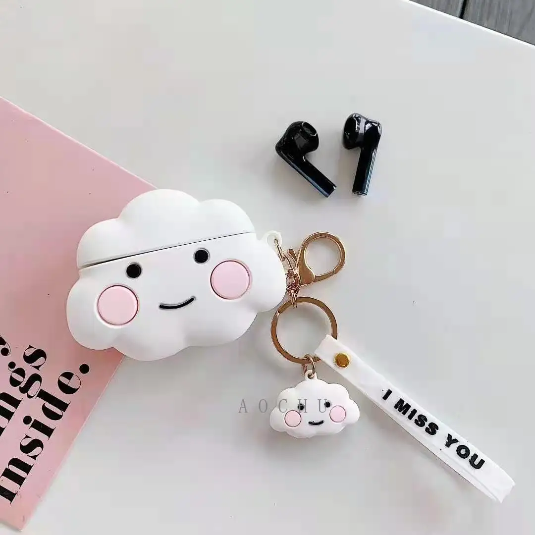 Чехол для наушников мягкий силиконовый защитный чехол VIVO TWS Neo с пряжкой защиты от