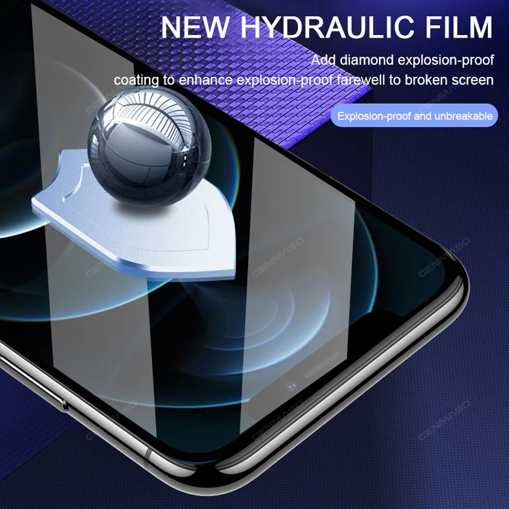 

Soft Hydrogel Film Screen Protector For iPhone 12 mini 11 Pro Max HD Transparent Clear Ultra Thin Sreen Protector Phone Film