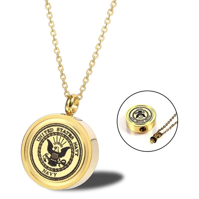 Ожерелье с подвеской в стиле милитари из нержавеющей стали | Украшения и