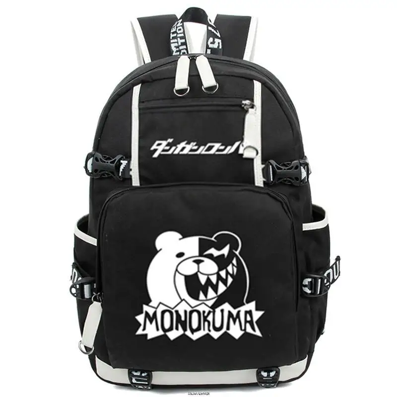 Светящиеся школьные сумки-мессенджеры Dangan Ronpa Danganronpa Monokuma рюкзак на плечо для