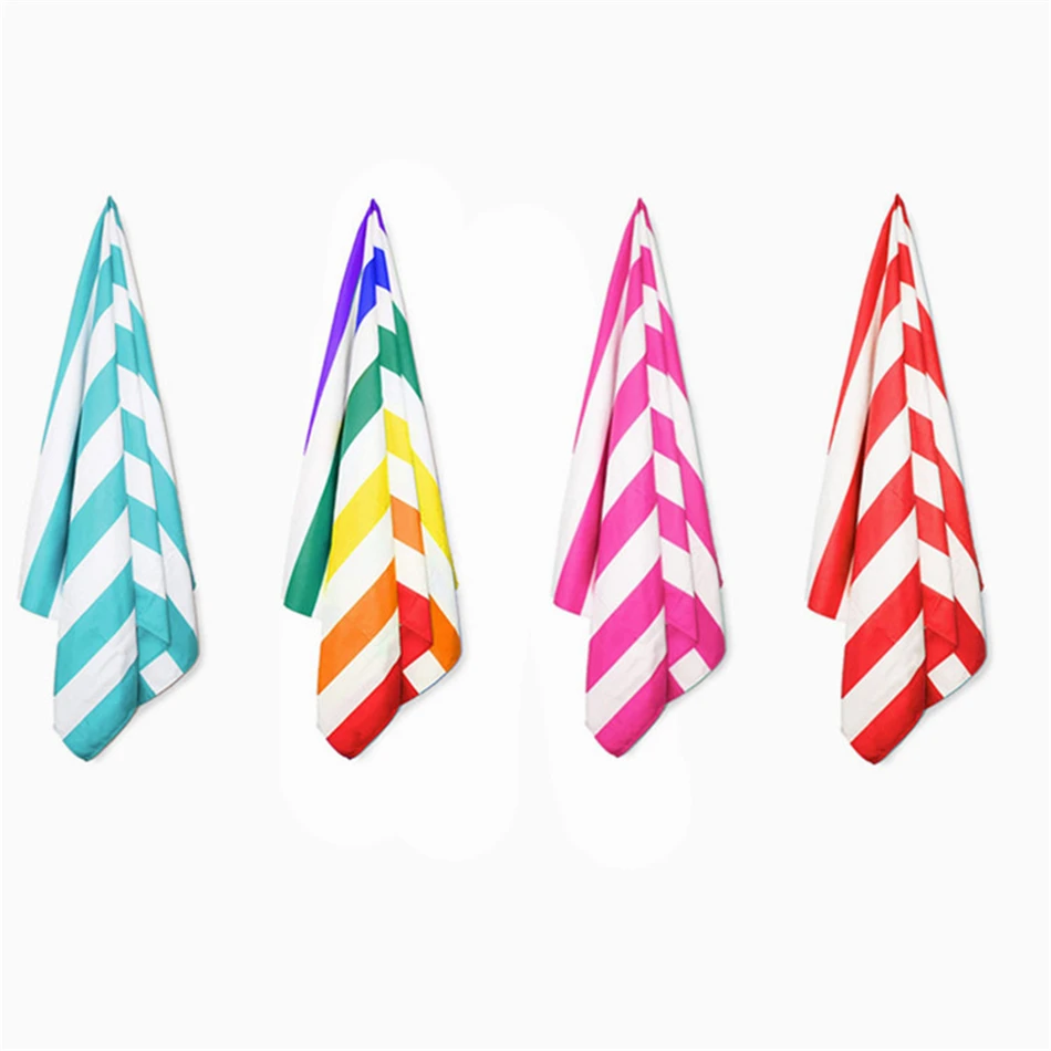 

Cabana Beach Towels Striped large size microfiber towel