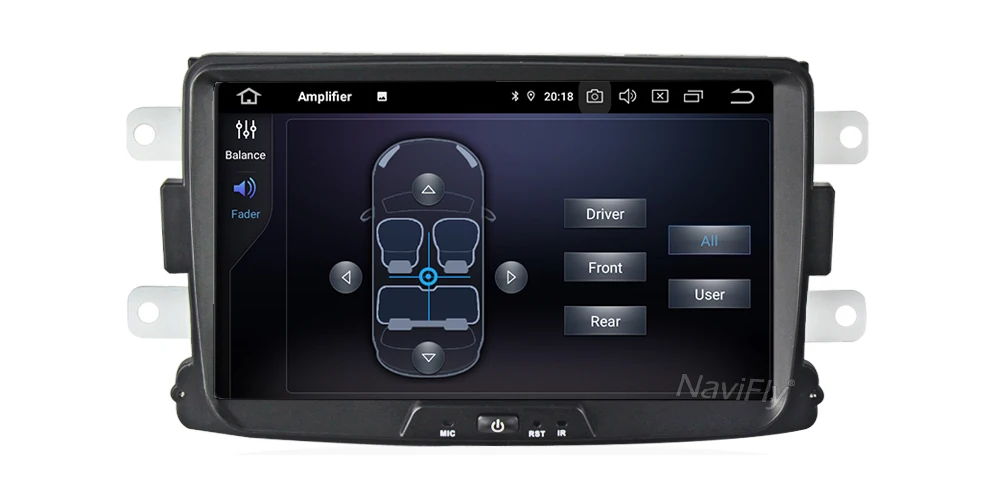 NaviFly ips экран DSP Android 9,0 Автомобильный мультимедийный плеер для Dacia Duster Logan Sandero Lada Xray 2 с Wifi gps навигационный микрофон