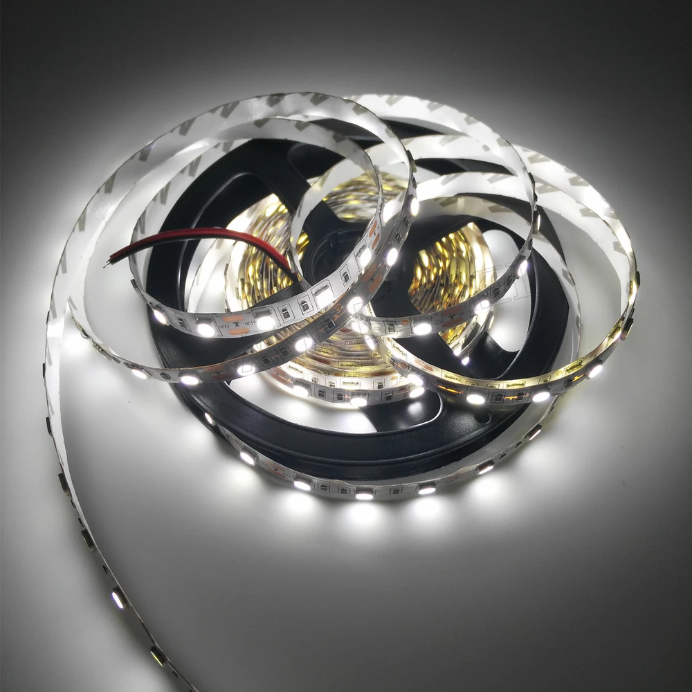 Новая версия 5 м/лот 60 светодиодов/м DC12V 5050 RGB гибкий светильник 300
