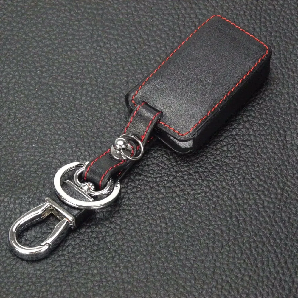 Кожаный чехол для ключей автомобиля для Toyota RAV4 2009 10 2011 RAV 4 Yaris eliz 4 кнопки умный пульт дистанционного управления Fob чехол Брелок защитная сумка