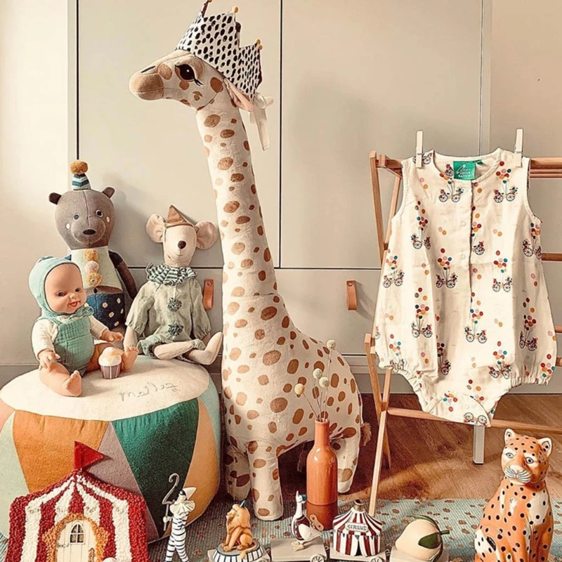 

Real Life Giraffe Plush Toys Soft Stuffed Animal Dolls Room Decor Kids Children Baby Birthday Gift
