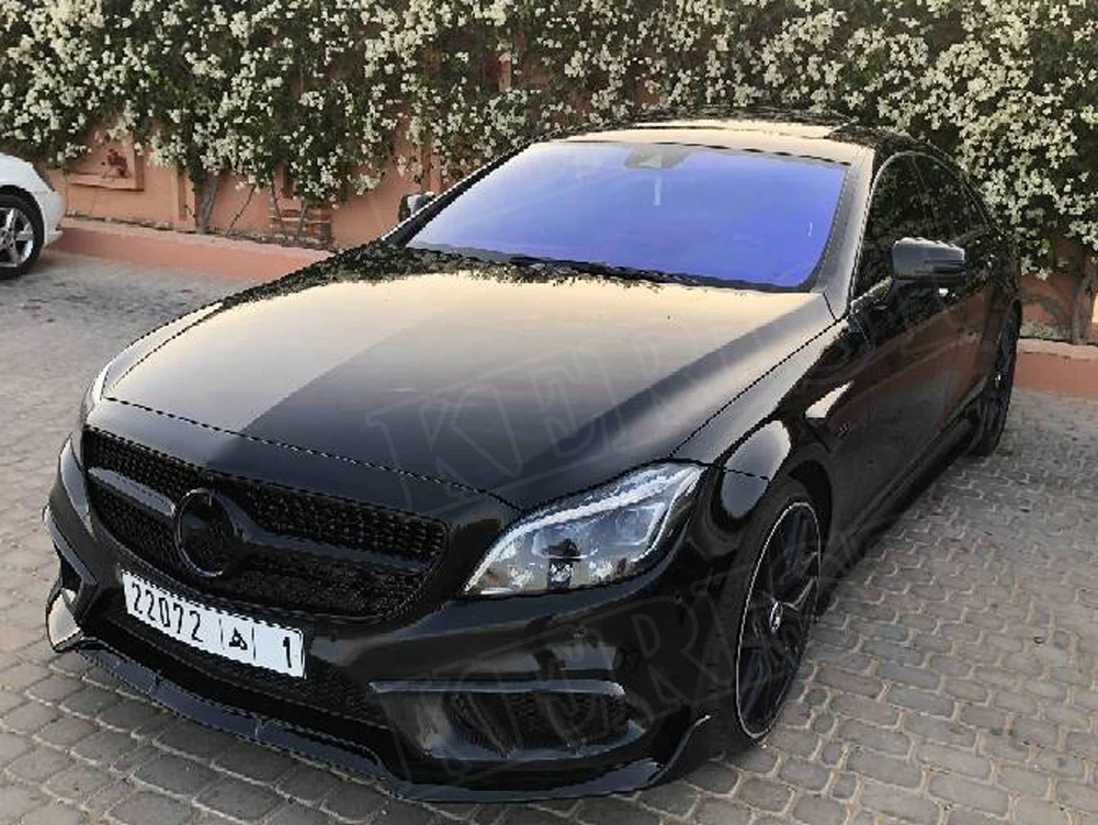 Передний бампер W218 из углеродного волокна крышка для вентиляционного отверстия