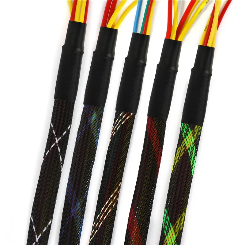 5 м 10 4 мм плетеная кабельная втулка защита проводов нейлоновая изоляция обшивка
