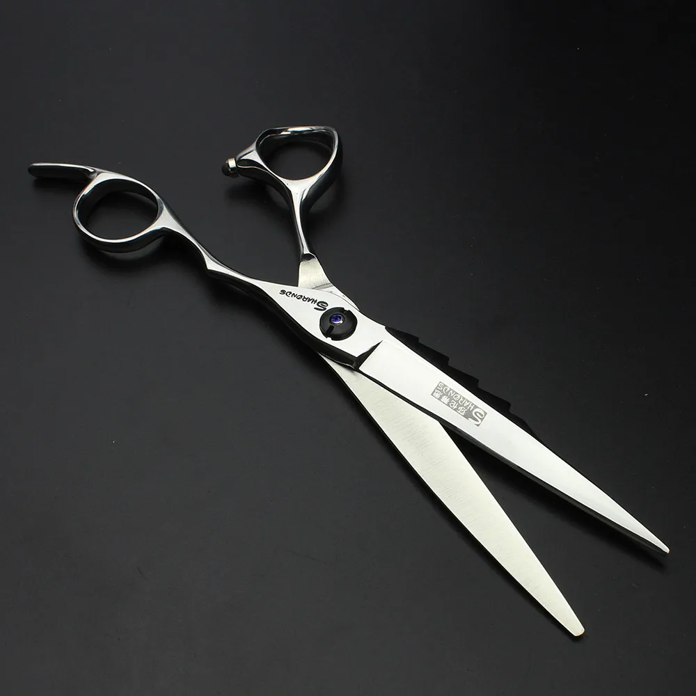 

Scissors 6.5 inch personality shark back handle hairstyle styling hair cutting tool non-slip wear-resistant hairdressing scissor