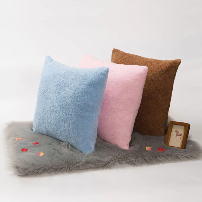 Хлопок бархат наволочка 50*50 см квадратные декоративные подушки одноцветные 15