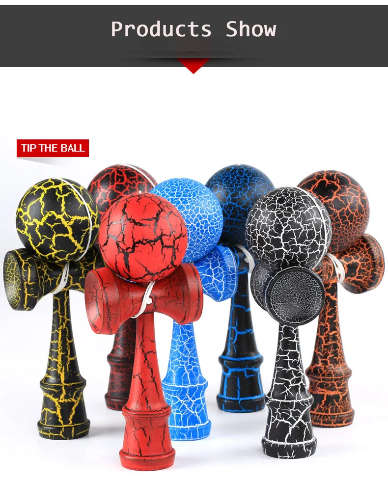 Обычный профессиональный шар Kendama, деревянные игрушки для улицы, умелый шар для жонглирования, игрушка для снятия стресса, Игрушки для раннего образования для детей