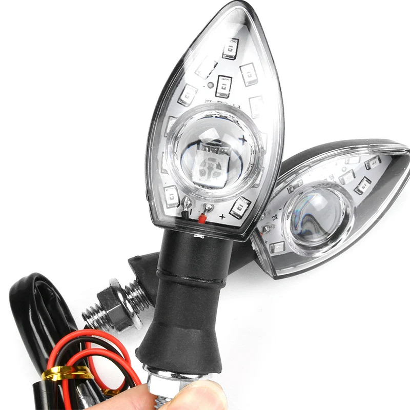 DERI 4 шт. 12 В мотоциклетные СВЕТОДИОДНЫЕ указатели поворота мигающий свет