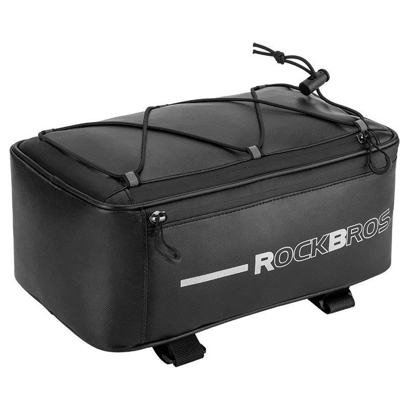 

ROCKBROS Cycling Travel Trunk Bag Seat Saddle Pannier Bicycle Bags Waterproof 4L MTB Electric Bike Reflective Luggage Carrier