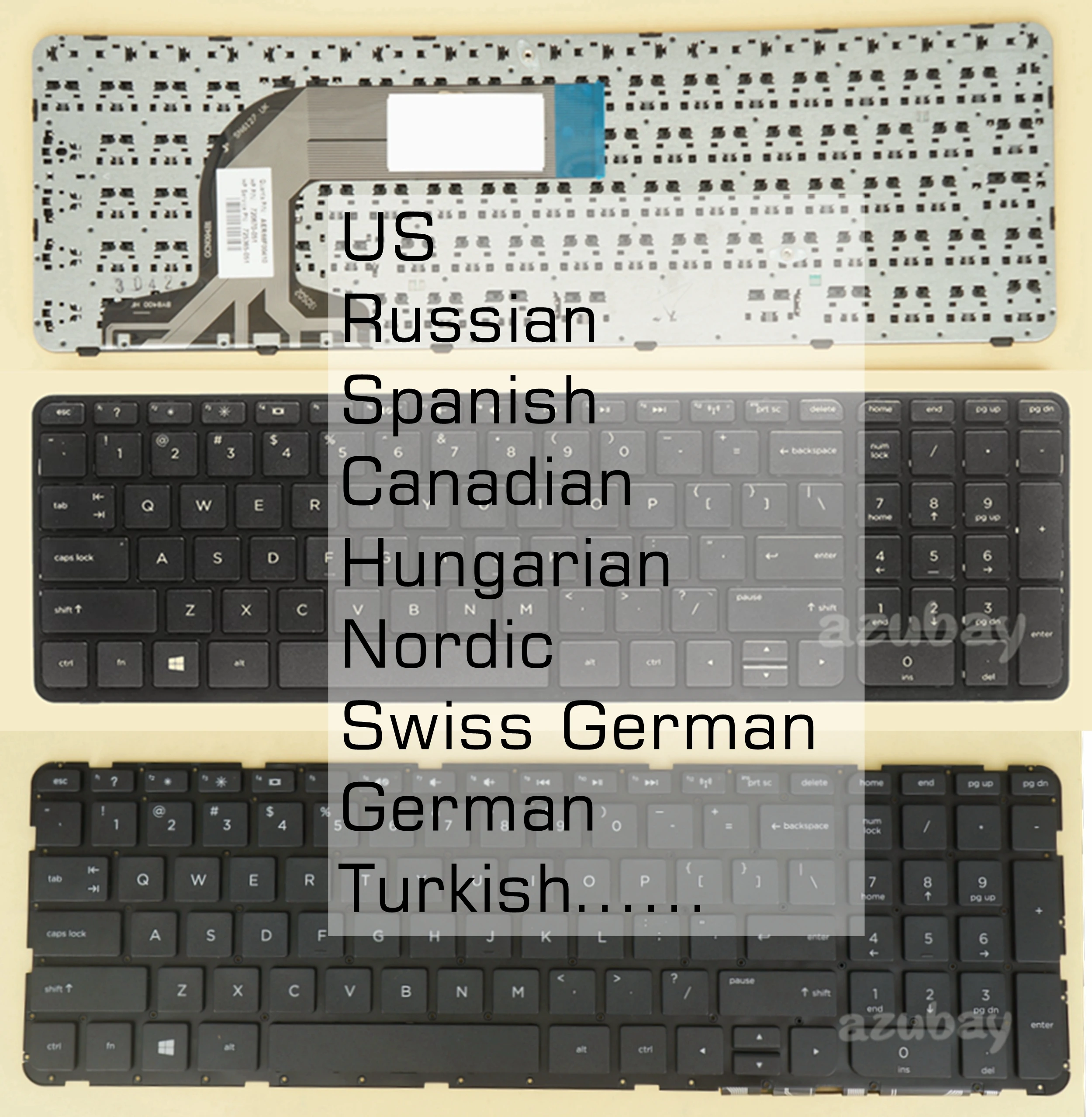 US RU SP CA HU ND SW GR TR Keyboard for HP R68 SN6127 V140546BS1 710407- 720670- 725365- 001 251 071 DB1 221 DH1 BG1 041 141 | Компьютеры