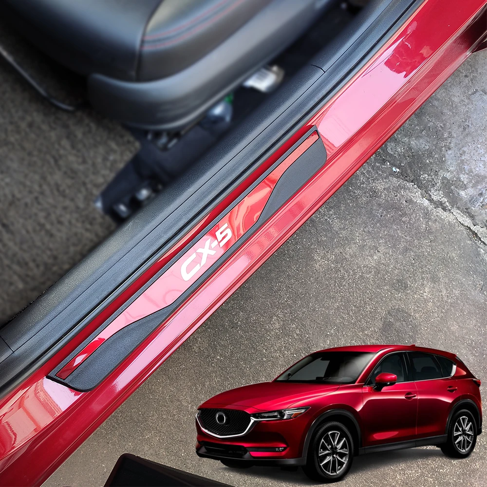 Автомобильные аксессуары, стильный протектор, Накладка для Mazda Cx5 Cx 5 Cx-5, автомобильный порог, педали, наклейка из нержавеющей стали, накладка