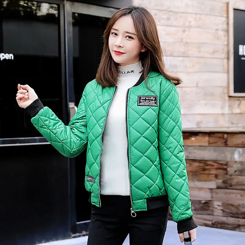 

[soft fabric] 2020 lightweight cotton padded jacket women's short Baseball Jacket Women's small cotton padded jacket student