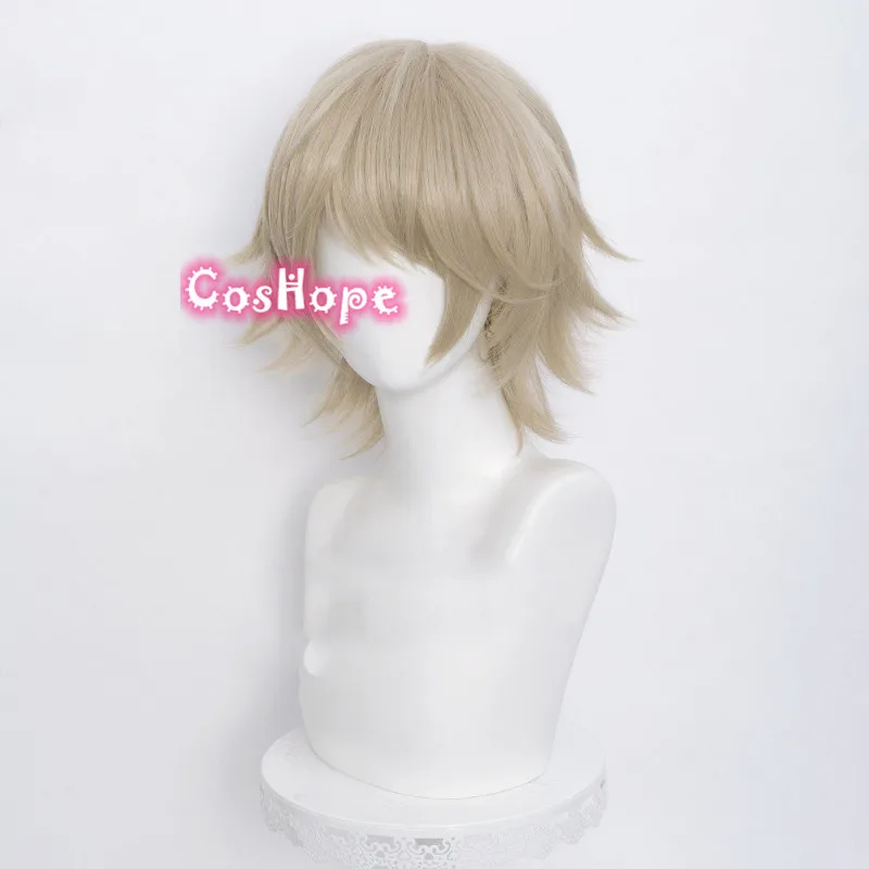 Akudama Drive Hacker Cosplay 32cm Short Wig Christmas Light Linen Anime Wigs Heat Resistant Synthetic | Тематическая одежда и