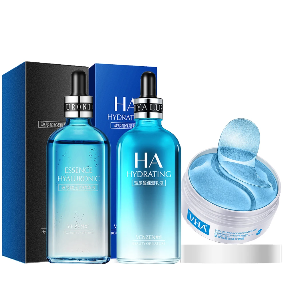 

Продукт для ухода за кожей, сыворотка для лица с гиалуроновой кислотой, увлажняющая эмульсия, средство против темных кругов под глазами, мас...