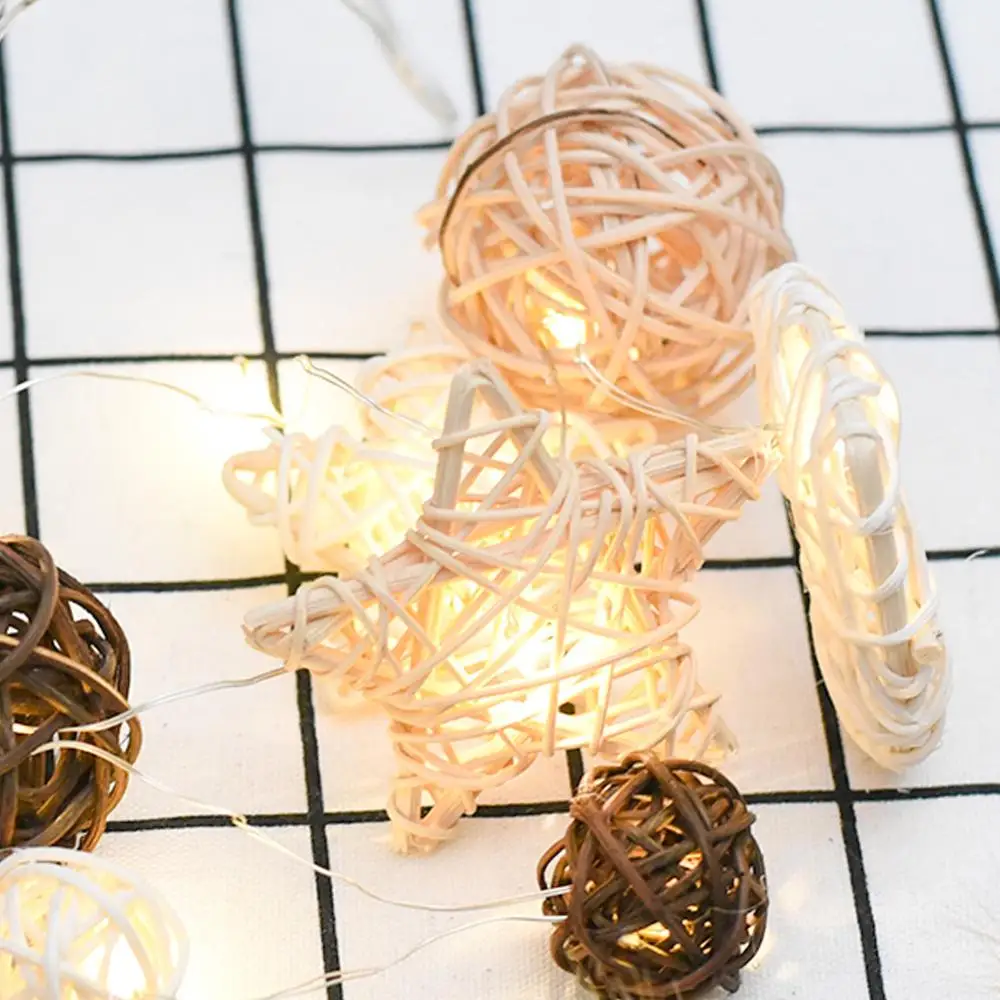 Фон для фотосъемки из искусственного ротанга звезда сердце соломенное украшение