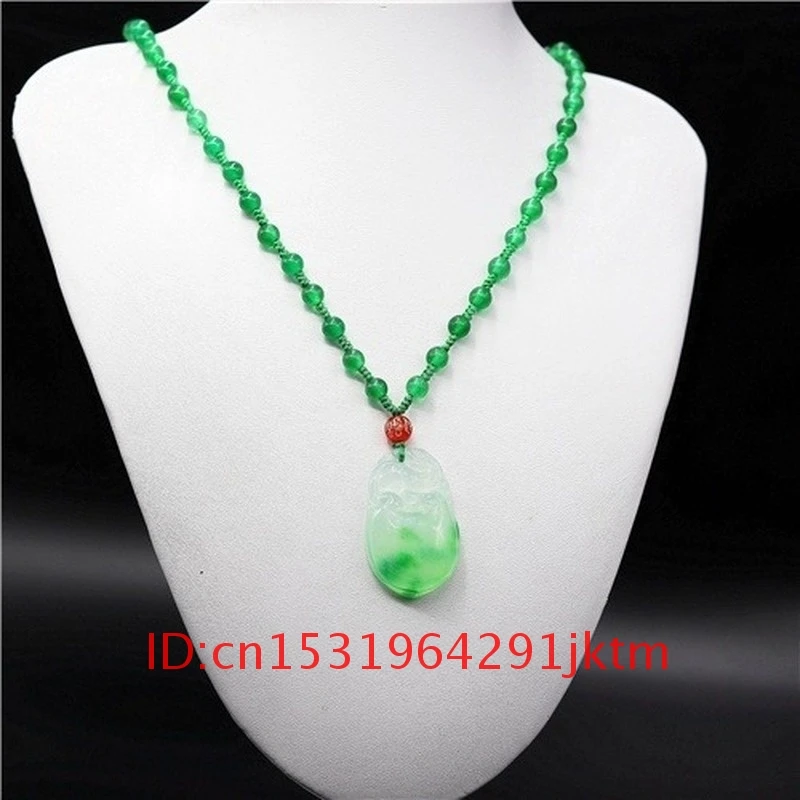 Подвеска из зеленого нефрита ручной работы для натурального двухстороннего