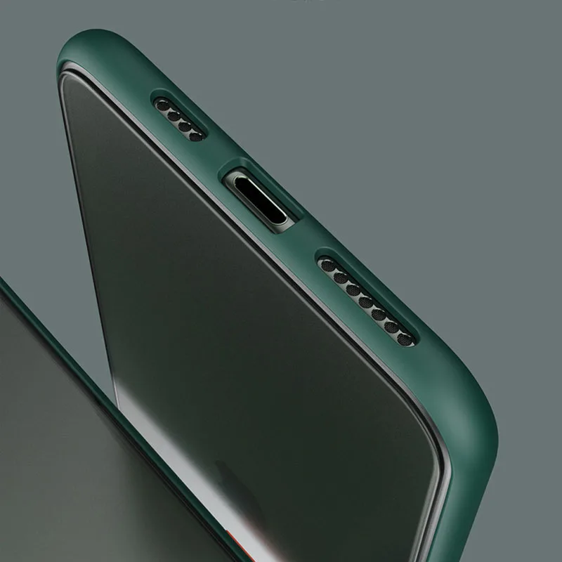 Защитный противоударный чехол для iphone 11 pro XS Max XR Матовый Жесткий 6 6s 7 8 Plus X