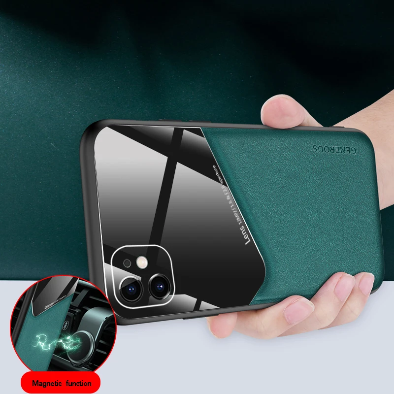 Чехол Funda для iPhone 12 Pro Max 11 XS XR 6 6S 7 8 Plus деловой чехол из искусственной кожи