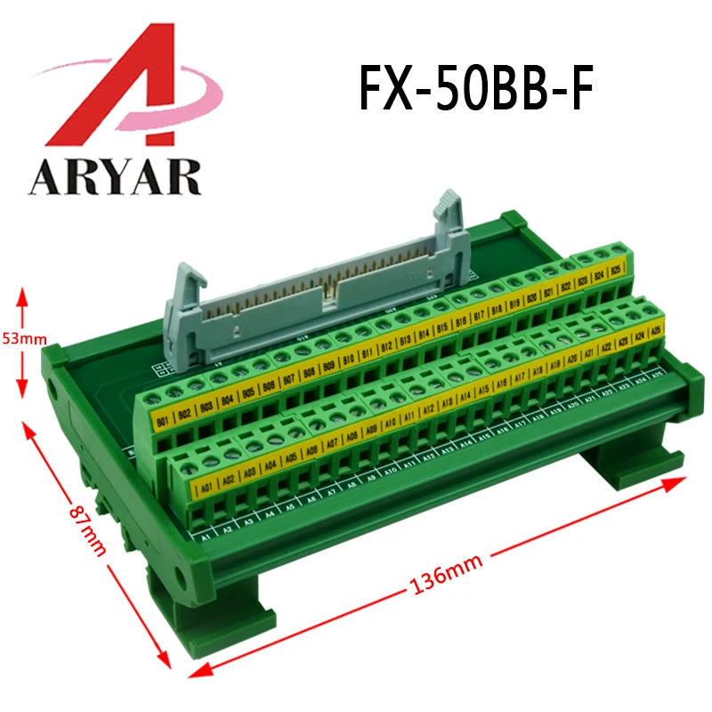 Адаптер релейного соединения id 50-Клеммная колодка плата разрыва idc 50 соединитель