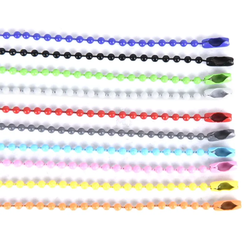 10Pcs/Set Colorful Ball Bead Chains Jewelry DIY Connector Making KeyRing/Key Chain/Hand Tag Accessaries 12CM Length | Украшения и
