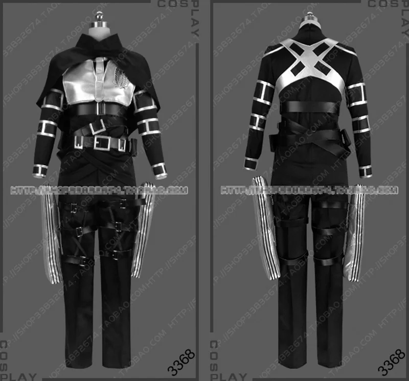 

Костюм аниме «Атака Титанов» Леви Аккермана, униформа для косплея, костюм для Хэллоуина, для мужчин, на заказ, новинка 2021