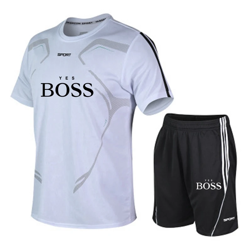 

2021 hot style Men's Shorts Sets, Summer Two Piece Sportsuit, Shorts and Shorts Sets, Men's Casual T-Shirt Sets, Sportsuit