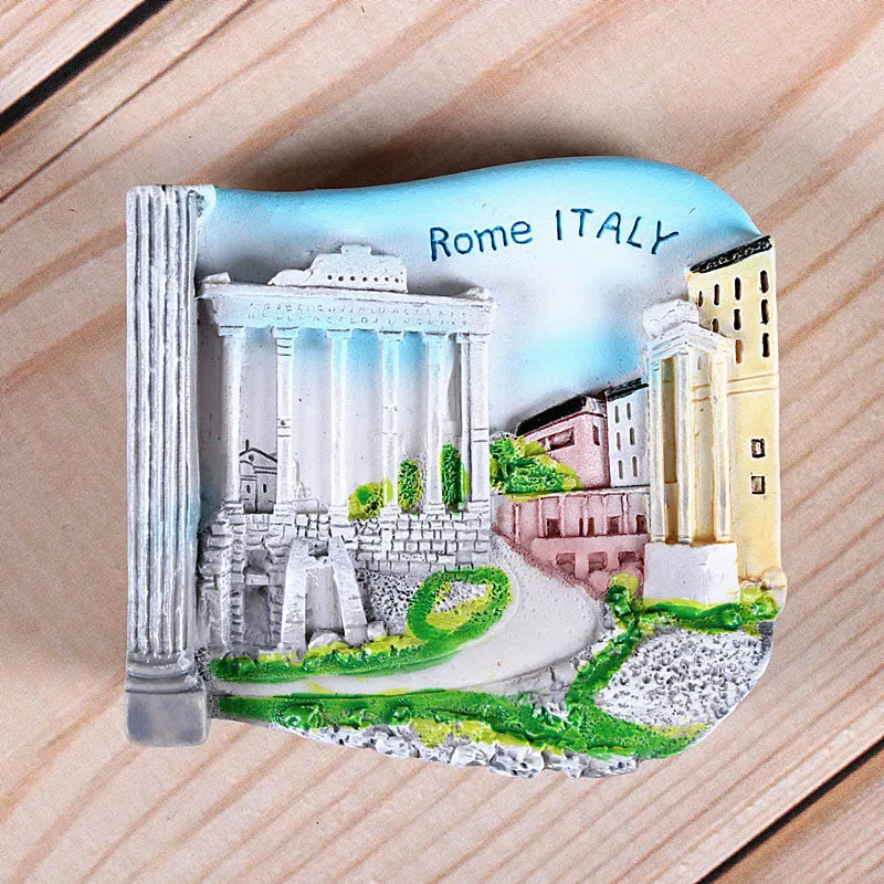 Rome Italy Magnetic refrigerator magnets Italy Switzerland Chile Austria European countries Tourist attractions souvenir Home decoration - Цвет: Rome Italy