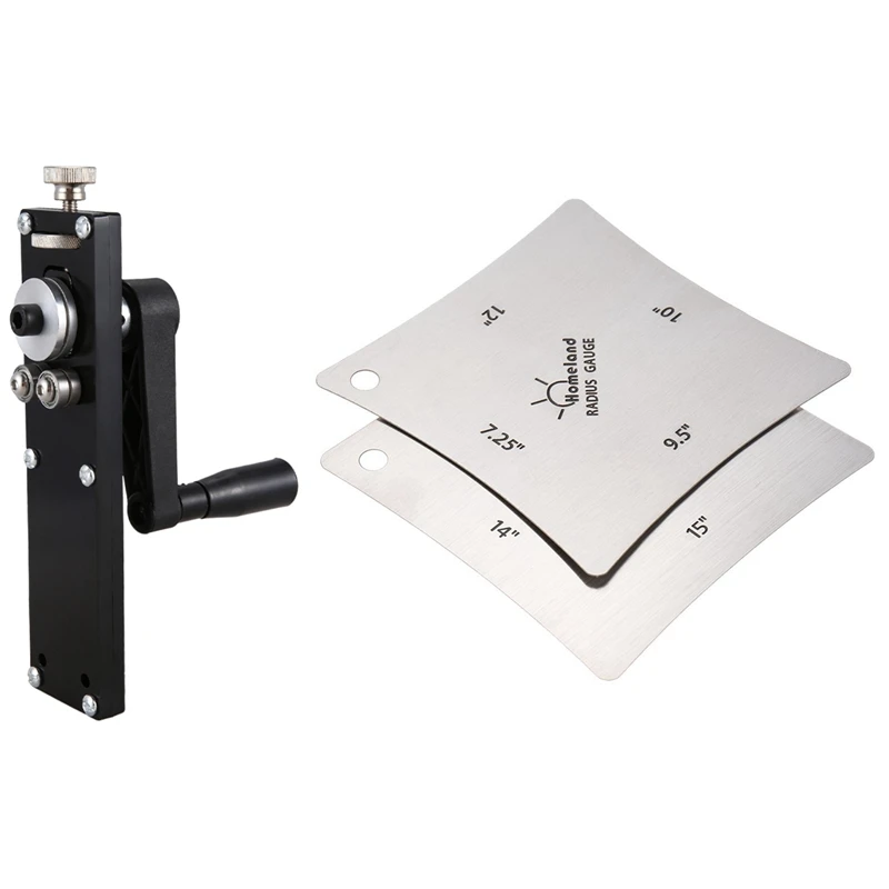 

2Pcs Guitar Fingerboard Fretboard Saddle Nut Radius Gauge with Alloy Guitar Fretwire Bender